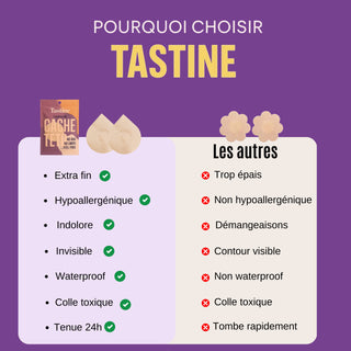 Cache-tétons - noir