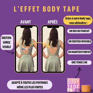 Body tape - Adapté aux peaux sensibles