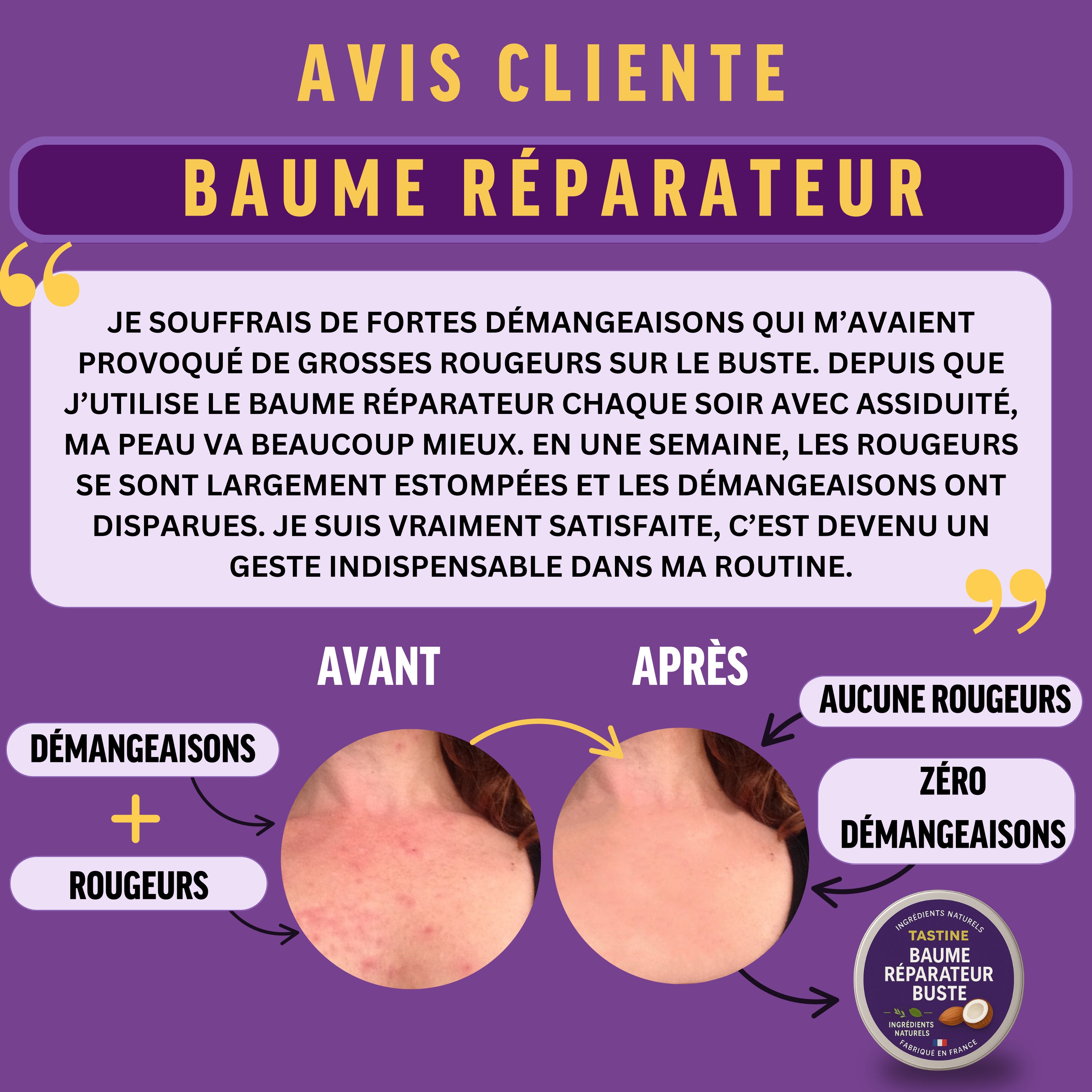 Baume réparateur buste