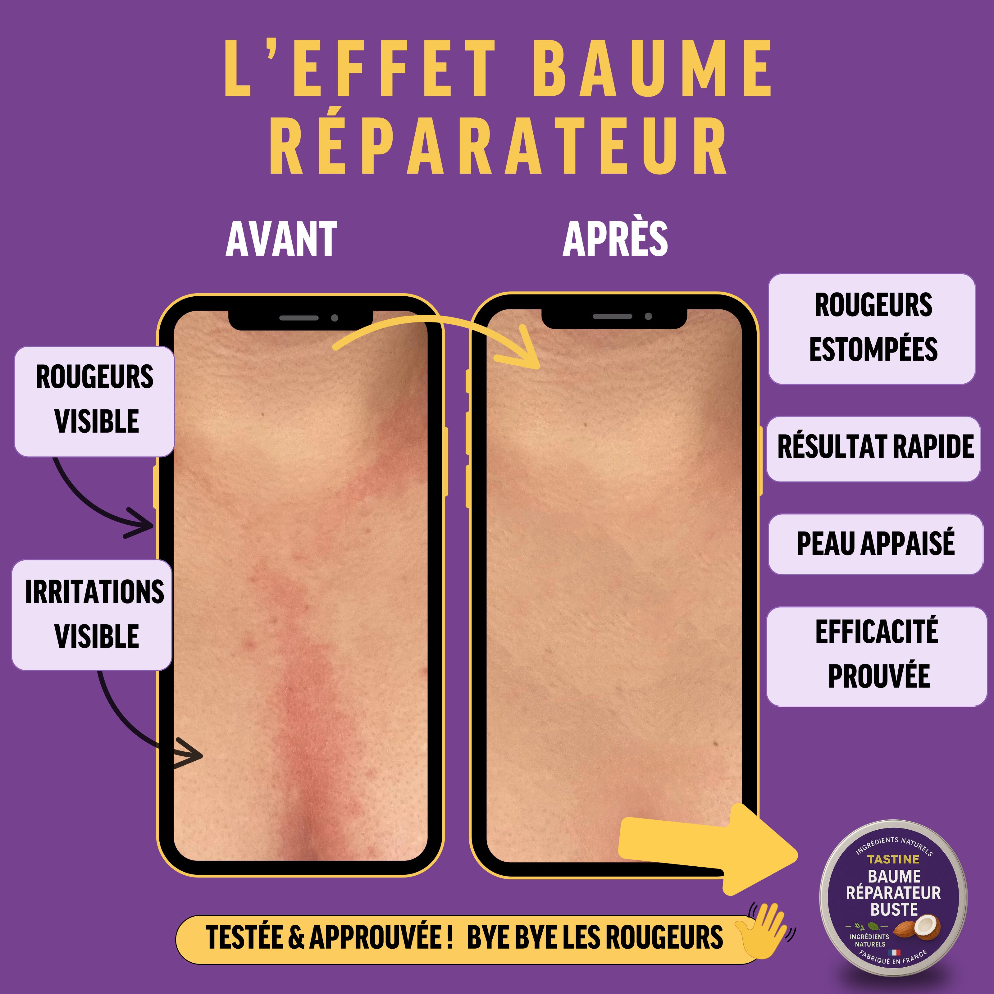 Baume réparateur buste